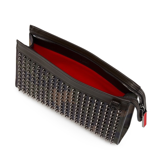 NWOT - CHRISTIAN LOUBOUTIN Funky Leather Crossbody Bag In Camo Print - Picture 4 of 8